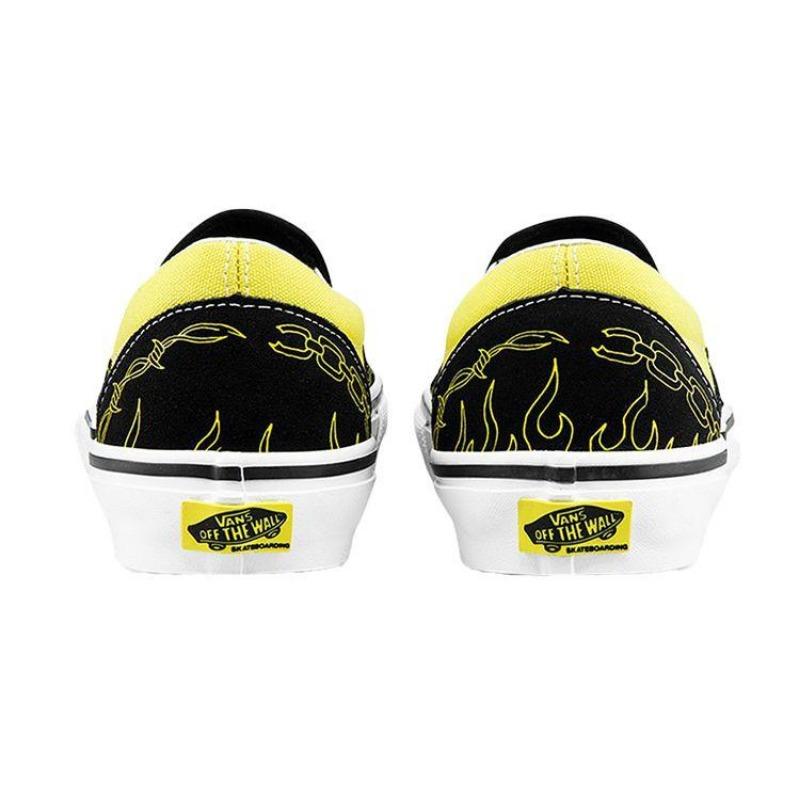 SpongeBob SquarePants x Vans Old Skool co-branded unisex trendy versatile low-top skate shoes black and yellow VN0A5FCAZAU