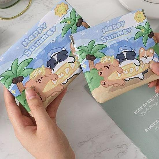 Kosmetická taštička s potiskem šrapnelu: Přenosné pouzdro na rtěnky se samouzavírací funkcí