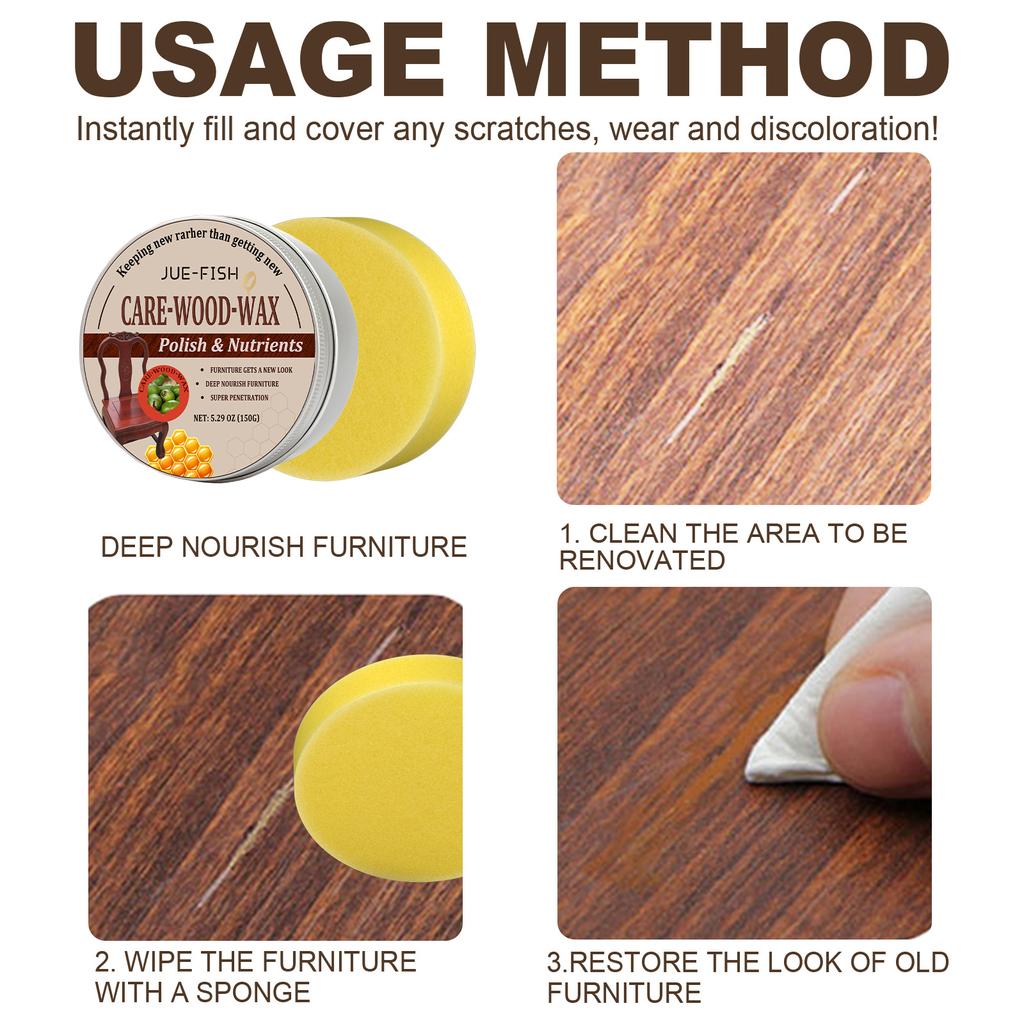 Wachs-Öl-Pflegepolitur, saubere hydrophobe Pflege, Bienenwachs, Holzboden, Möbel, Aufhellung, Lackierung