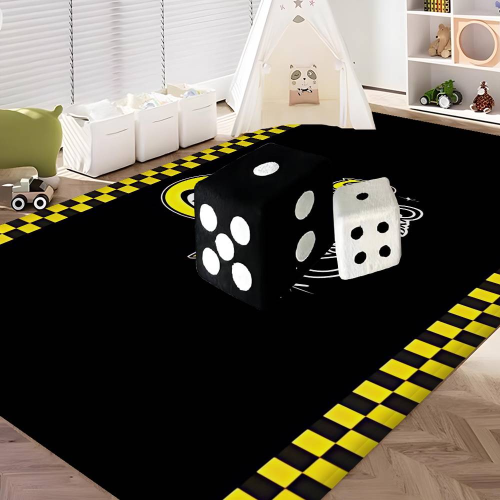 JDM-MOON-EYES Fashion Floor Mat INS Style Soft Bedroom Floor House Laundry Room Mat Anti-skid Household Carpets