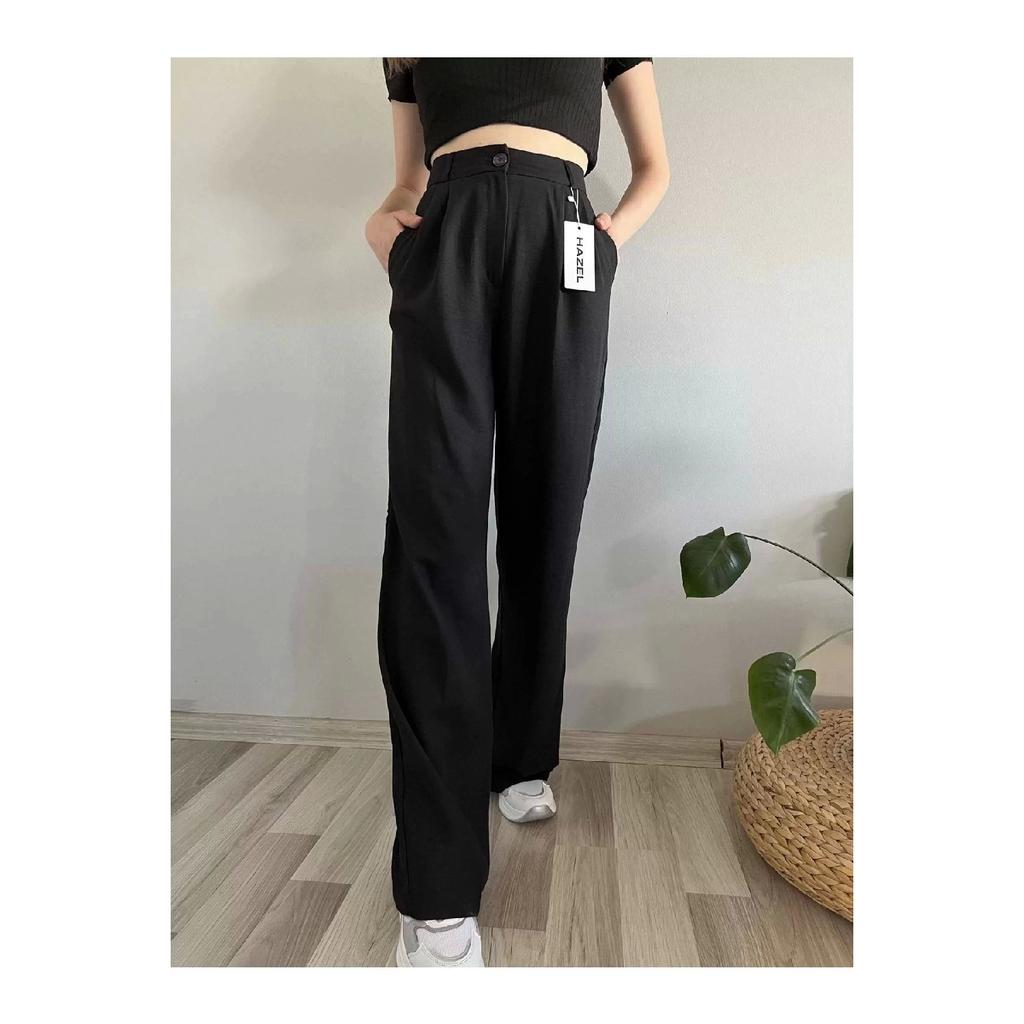Women's Oil Green High Waist Linen Palazzo Pants