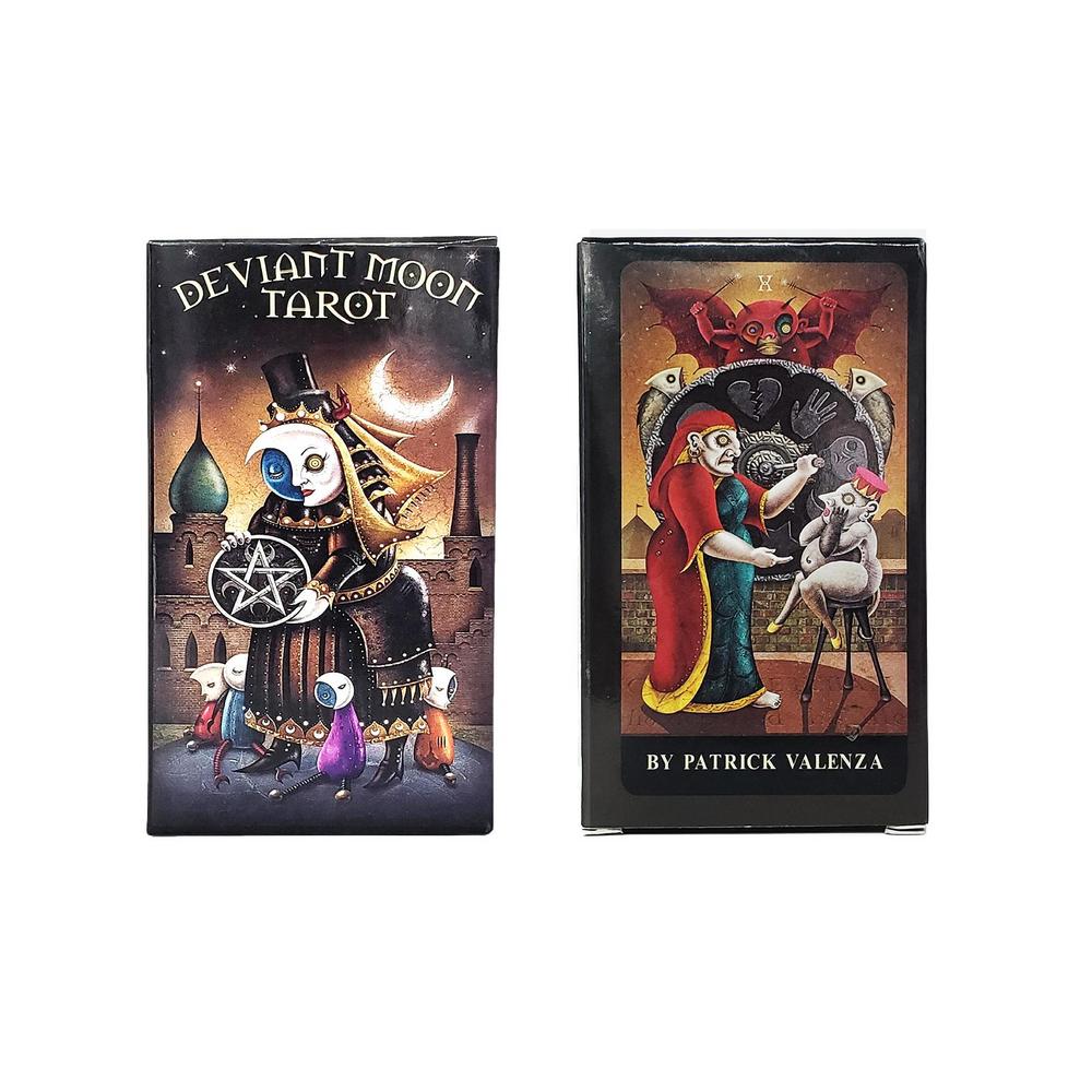 Deviant Moon Tarot Cards English Version Fate Divination Board Games for Family Party Funny Playing Oracle Card
