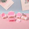 4/7/10/11 stk Miniatyr Dukkehus Møbler Tilbehør Leker for Barn Kjøkken Soverom Stue Bad Matlagingsutstyr For Dukkespill