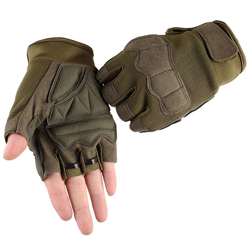 Men's Half Finger Wear-resistant Boxing Outdoor Locomotive Riding Sports Protective Gloves