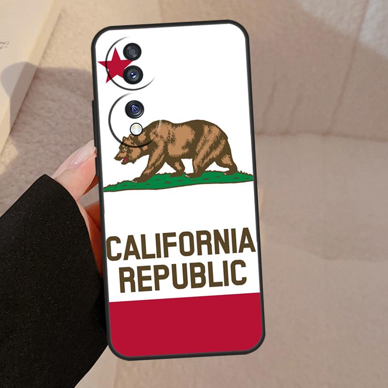 California Flag Case For Honor X9b X9a X8a X7a X6a X6 X7 X8 X9 8X 9X Honor Magic 5 Pro 50 70 90 Lite Cover