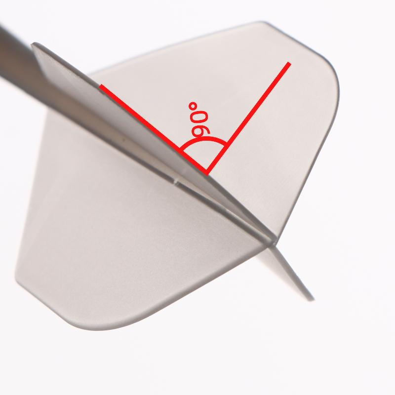 75% Transparent 2BA Darts 3 Stück Anti-Drop L-Form Flight Leichte Tragbare Darts für Treffen mit Freunden Indoor-Spiel