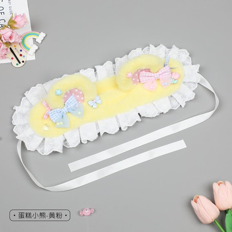 Lolita Mädchen Kopfschmuck Katzenohren Haarschmuck Schleife Haarspange Plüsch Tupfen Haarspange Katze Ohr Stirnband