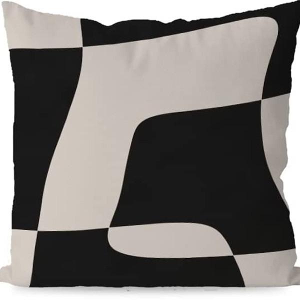 Linen Abstract Geometric Pillow Cover Modern Home Decor For Living Room Office