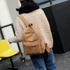 Fashion Large Capacity School Bag Lightweight Multiple Pocket Travel Bag Dacron Corduroy Design Striped Rucksack Teenagers