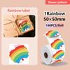 140/230Pcs DIY Blank Label Sticker Rainbow Self-Adhesive Thermal Paper  Shipping Labels