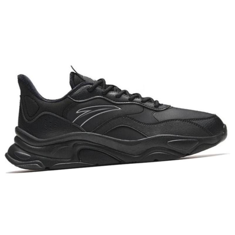 Anta Little Millennium Slip Resistant Abrasion Resistant Low top Casual Shoes Men's Black Sneakers