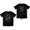David Gilmour - Luck & Strange Black Cat Strat Tour '24- Black T-shirt