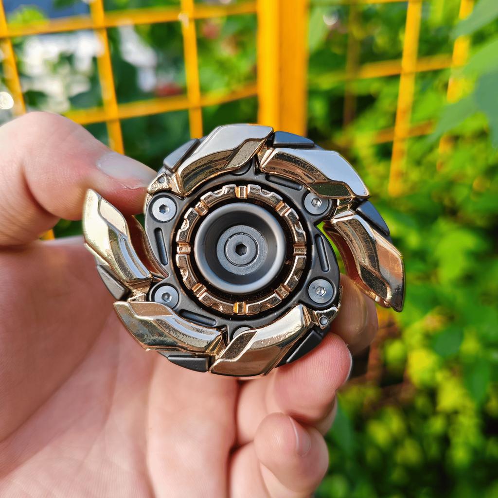 EDC Fidget Sliders Fidget Toys Stress Relief For Adults Magnetic Metal Irritable Mood Buster Open Armor Spinning TopFidget Toys