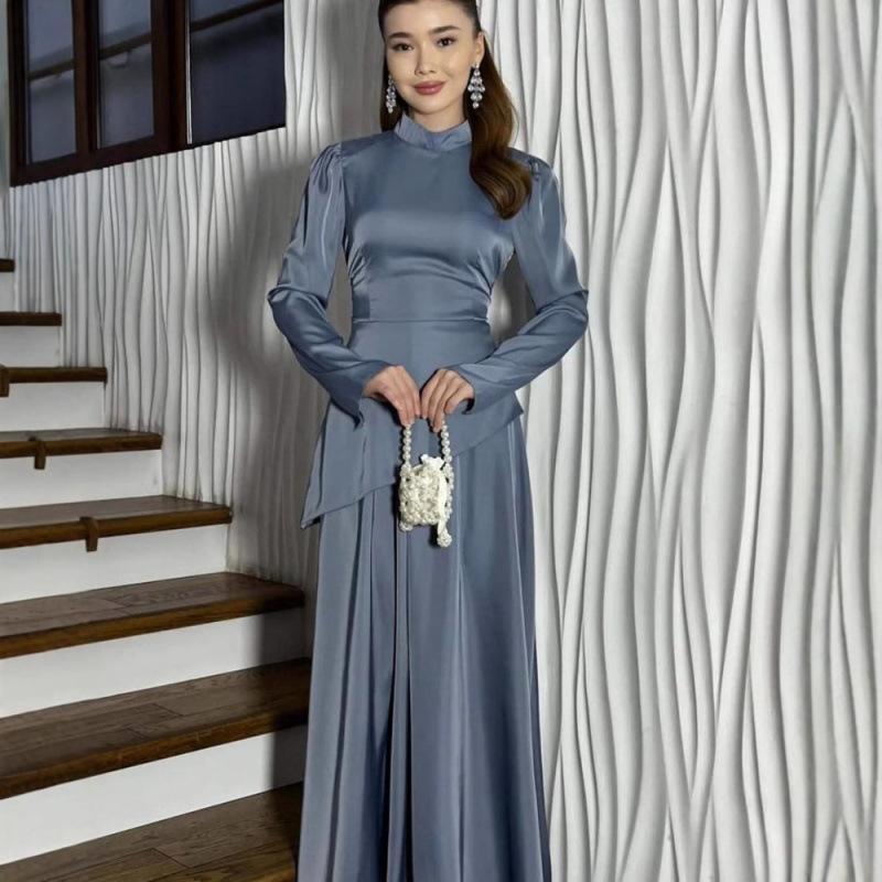 Festival di Primavera 2025, Europa, America, Amazon transfrontaliero abbigliamento donna, nuova gonna a tubino splicing elegante con temperamento francese