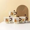Buddhist Kapibala Ceramic Cup High-Pretty Capybara Mug with Spoon Cute Student Water Cup Couple Souvenir