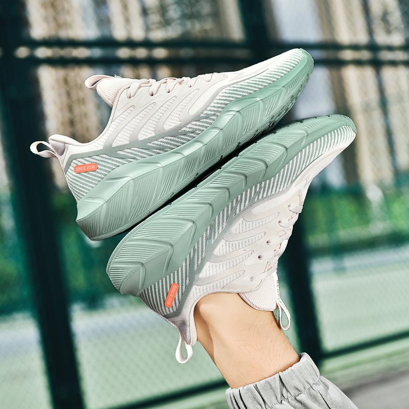 Marathon Men Sports Running Shoes Air Cushion Breathable Lightweight Tenis Shoes Male Comfortable Athletic Non-slip Sneakers