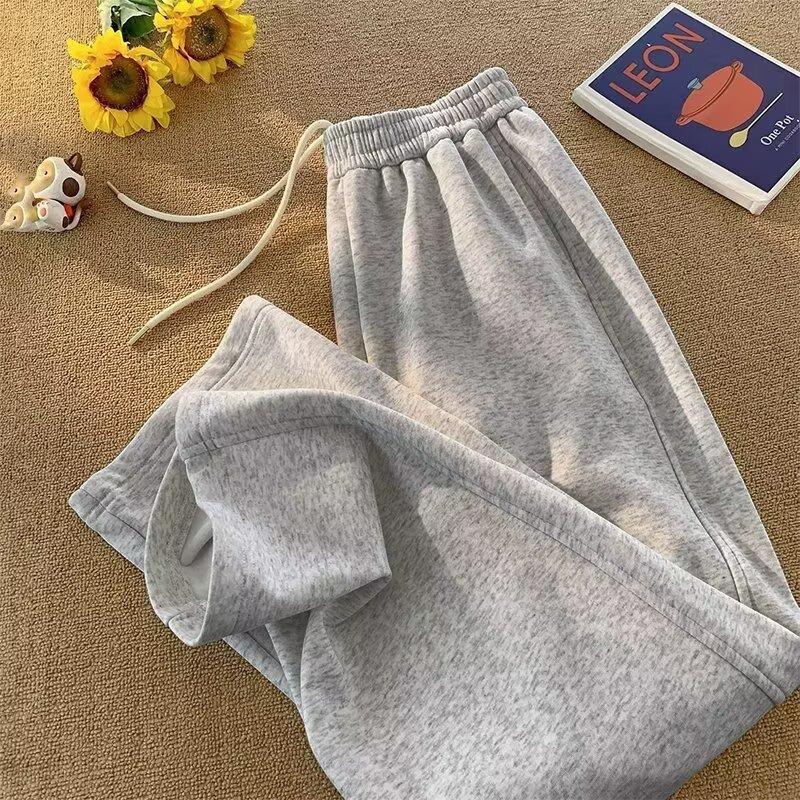 Heavy Duty Sweatpants for Men's Spring and Autumn New Trend Loose Straight Drawstring Casual Sports Pants