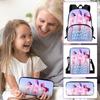 Girls Backpack Primary School Student Backpack Printed Children's Bag Shoulder Bag Pencil Case Three-piece Set
