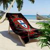 Bold geometric shield Print beach towel, quick drying, suitable for travel, outdoor sports, jogging, the beach and swimming, gift