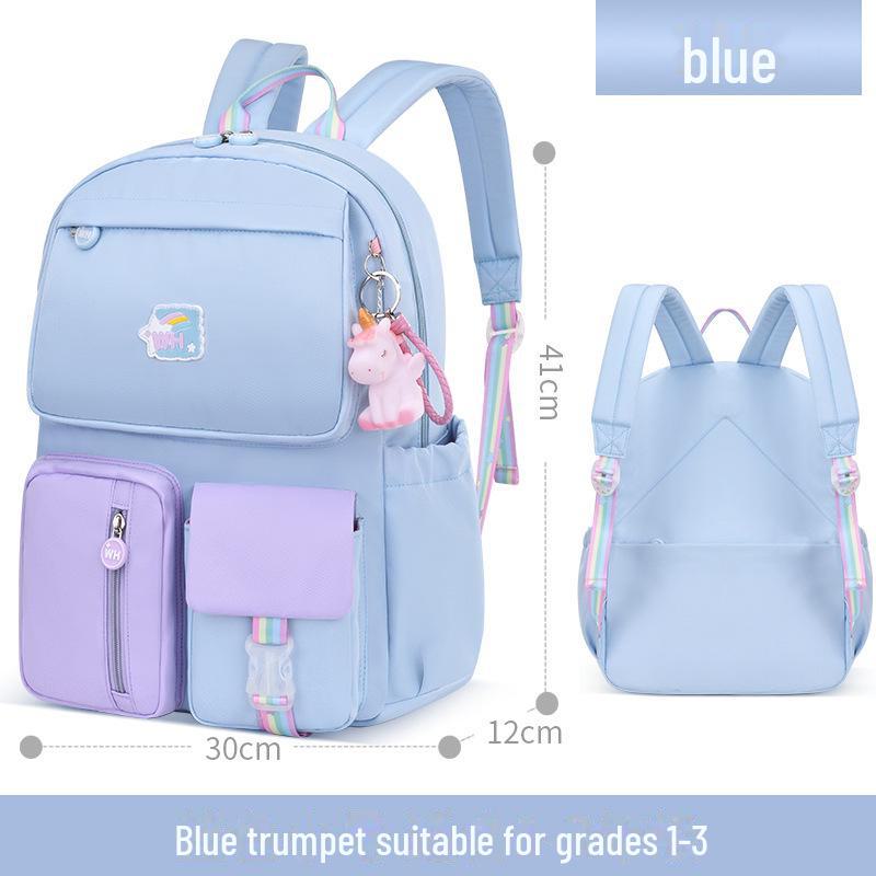 Sac à dos léger avec support dorsal pour filles en 1ère, 3ème et 6ème année