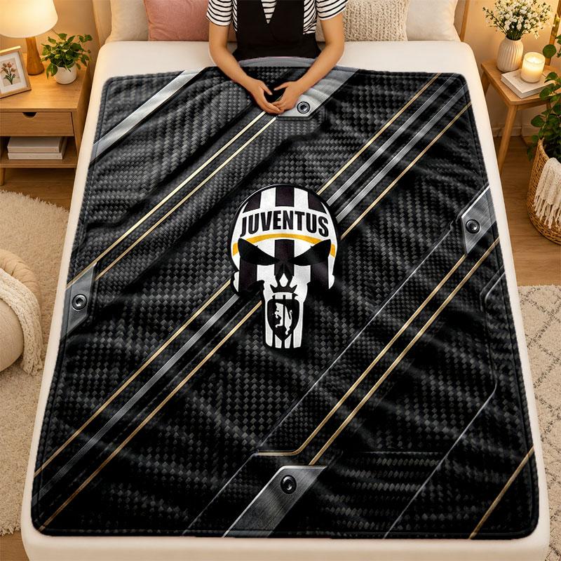 Coperta di Flanella Juventus FC Calda Morbida Coperta Plaid per Uso Interno Divano Letto Soggiorno