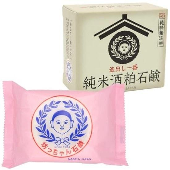 Official Botchan Soap Popular 2-Piece Set TaroJunmai Sake Lees Additive-Free Gift Solid Dry Skin Sensitive Trouble Baby Use 0 Years Old Shampoo
