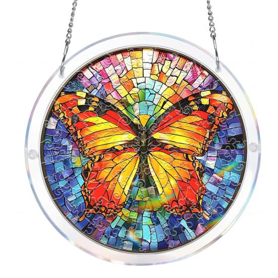 Acrylic Jigsaw Puzzle Large Suncatcher Sun Catcher Colorful DIY Kit for Adults M