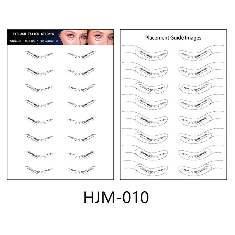 Lower Eyelash Tattoo Long-Lasting Waterproof And Sweatproof Simulation 3D False Eyelash Enlarge Double Under Eye Eyelash Sticker