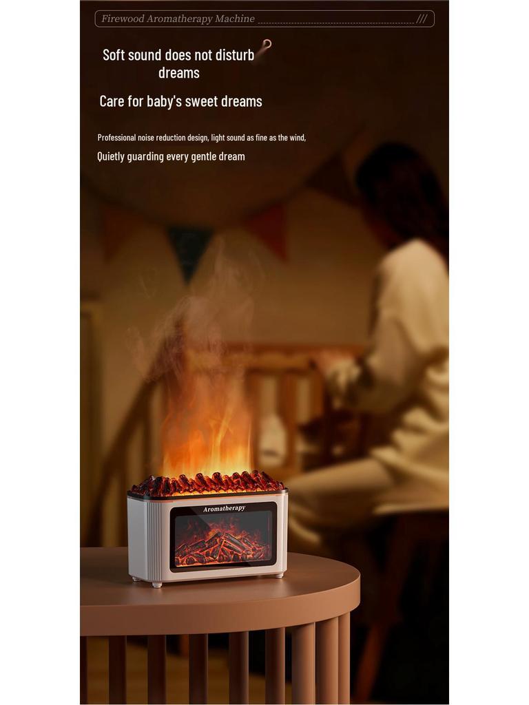 Colorful Flame Aroma Diffuser & Humidifier with Night Light - Perfect for Home, Office, or Bedroom