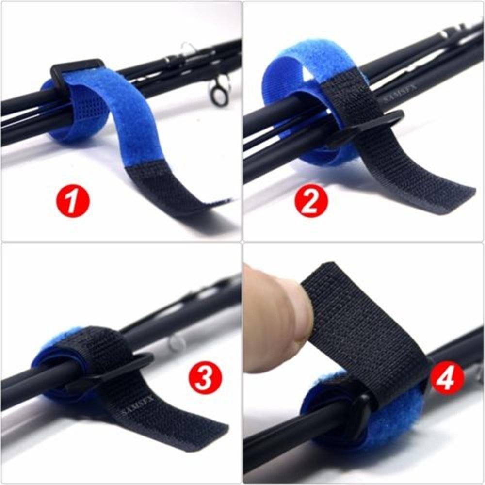 1pcs Anti Slip Buckle Magic Tape Strap, Lure Rod Bundle Strap, Fishing Rod Wrapping Fixed Strap