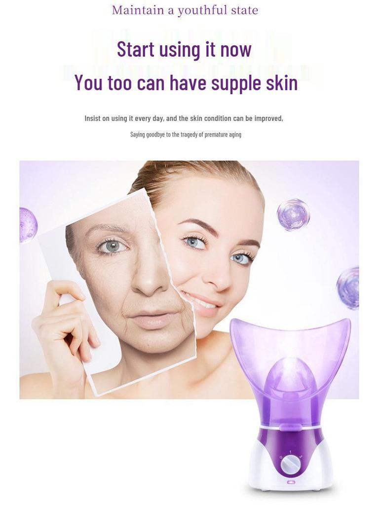 Multifunktionaler 3-in-1 Gesichtsbedampfer: Hydrierendes Schönheitsgerät & Nasenbefeuchter