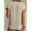 Women's Fashion Tops Round Neck Ultra Short Sleeve Solid Color Summer T-Shirt