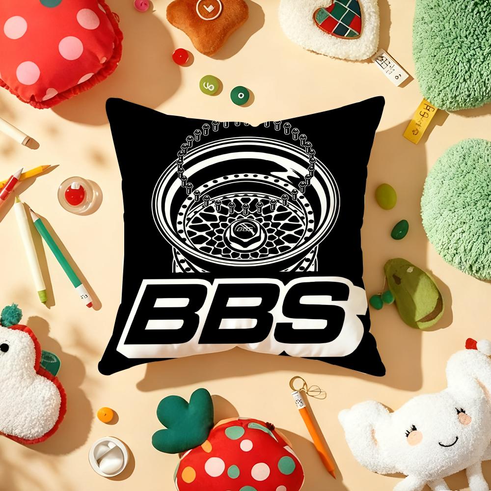 B-Bbs-Sb Racing Pillow Case Plush Fabric Soft Double-Sided Printed Sofa Warm Winter Home Gift Cushion Cover