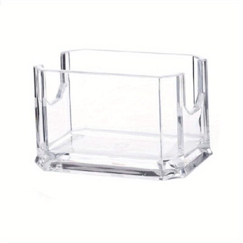 

Прозрачный акриловый ящик для хранения пакетиков чая и подсластителя, органайзер для дома, для стола в отеле или ресторане, кейс для сортировки пакетиков сахара