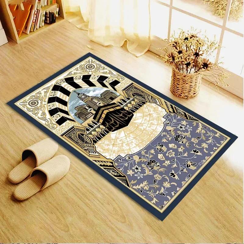 

Мусульманский молитвенный коврик, напольные коврики, ковер для гостиной, придверный коврик, нескользящий коврик для стула, коврики для ванной комнаты, ковры для спальни, украшение дома 40x60cm