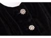 2024 Winter Women's Fashion Velvet Vest with Gem Buttons