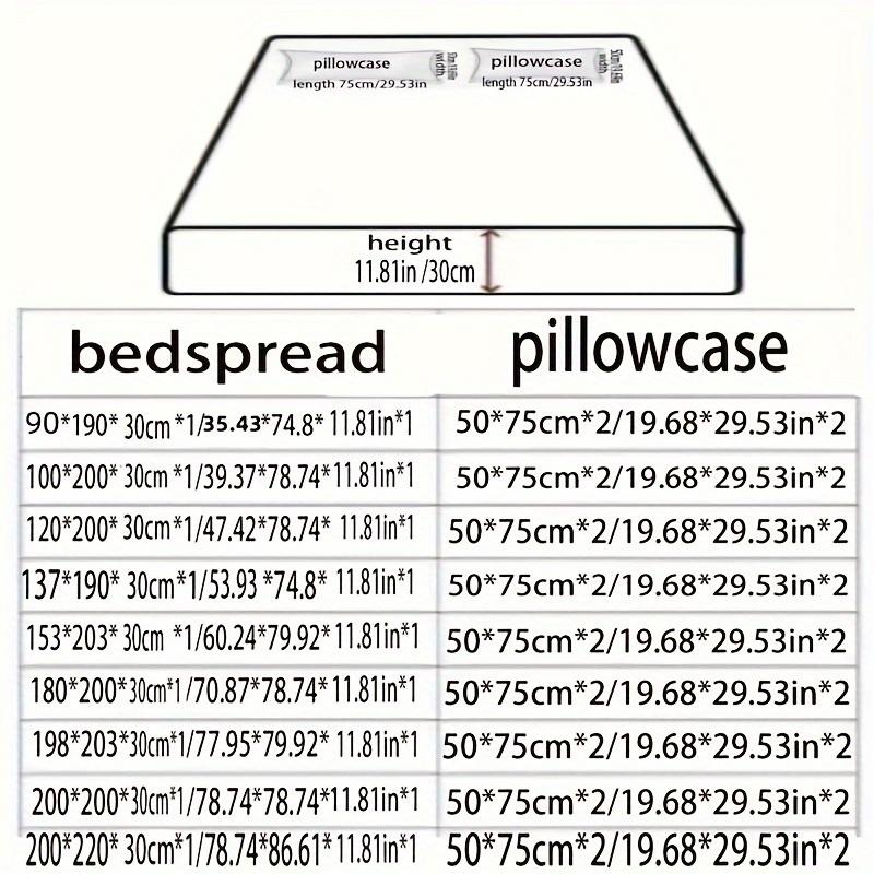 100% Polyester Mikrofiber Marmormönstrat Lakan- & Örngottset - Andningsbart, Året-runt, Vävt Överkast med 2 Örngott
