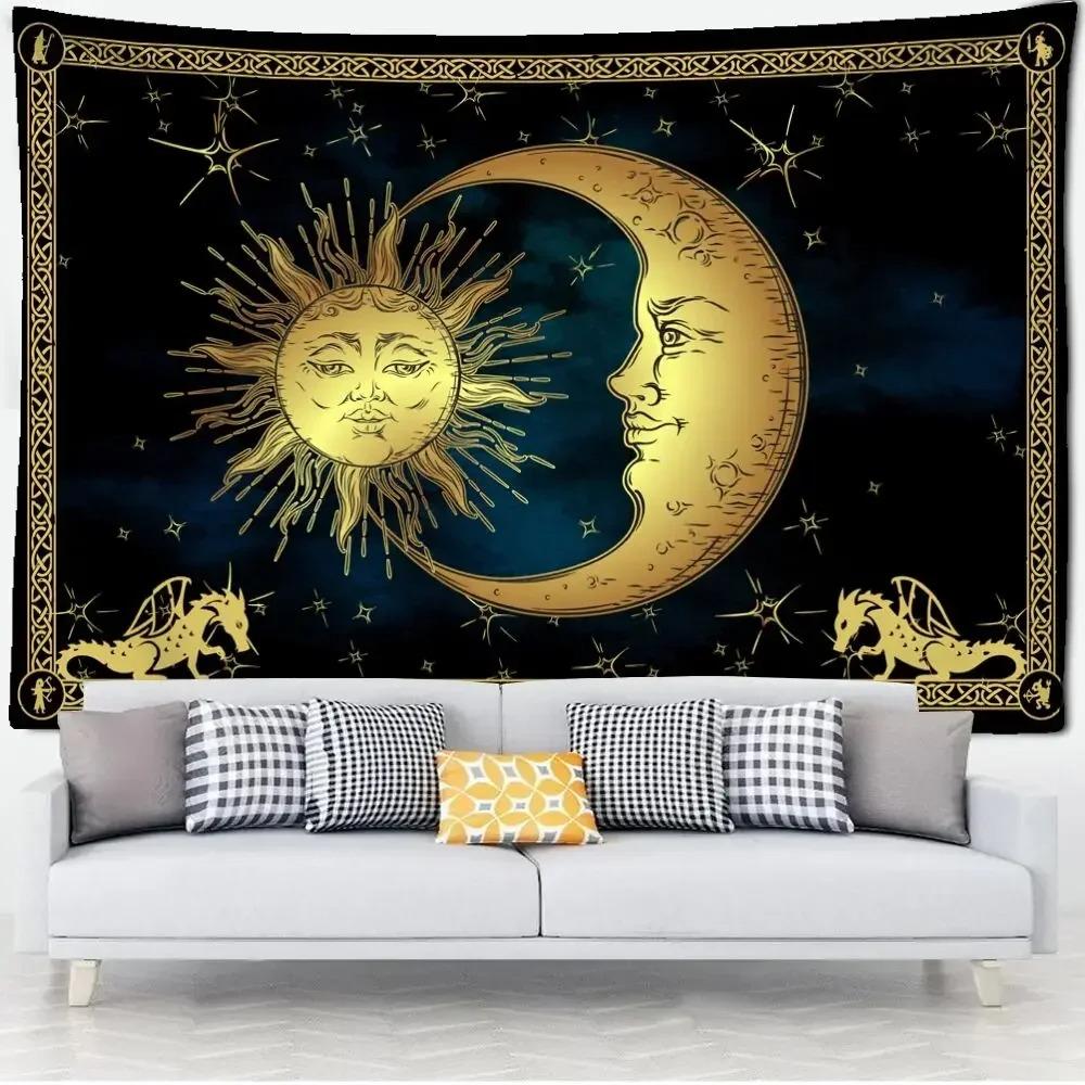 Tarot Tapestry Wall Hanging Astrology Divination Bedspread Beach Mat Witchcraft Mandalay Hippie Mandala Brugeria