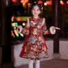 2025 Winter Girls' Hanfu Fleece-Lined Dress: New Year's National Style – Children's Super Fairy Ancient Costume