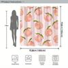 A Peachy Perfection Shower Curtain: Add a Touch of Sweetness To Your Bathroom with This Adorable Design Featuring Juicy Peaches