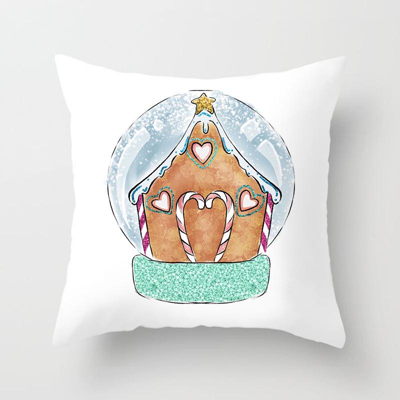 Christmas Throw Pillow Covers Holiday Home Sofa Decoration Pillow Cushion Cover