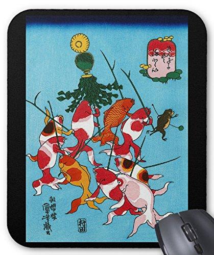 

Куниёси из Mouse Photo Pad Утагавы Полная золотая рыбка (Серия Укиё-э) (Матой)