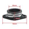 35mm 40mm Motorcycle Carburetor Flange Adapter Intake Pipe Rubber For Universal KEIHIN MIKUNI KOSO PE PWK21-34 Carb Air Intake