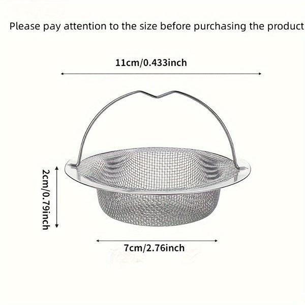 Sink Strainer with Handle Durable Reusable Stainless Steel Kitchen Sink Stopper Strainer Household Supplies