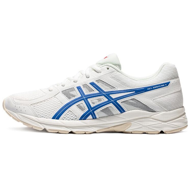 Asics Gel Contend 4 White Blue Men Sneakers T8D4Q-119
