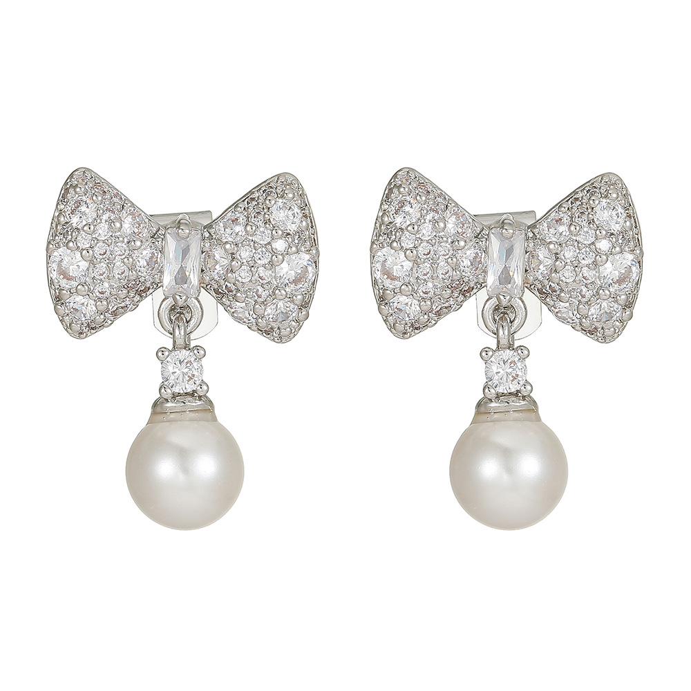Zircon Butterfly Wing Pearl Earphone Clips for Huawei Freeclip Bluetooth Earbuds