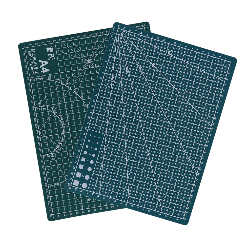 30*22cm Fabric Leather Craft Card Sewing Tool Cutting Mat A4 Grid Lines Cutting Plate Paper Board