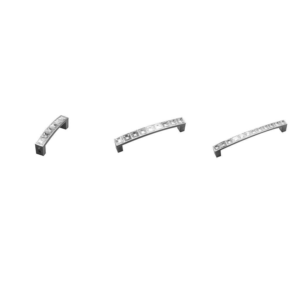 Modern Crystal Diamond Door Knob Kitchen Cabinet Cupboard Drawer Pull Handle