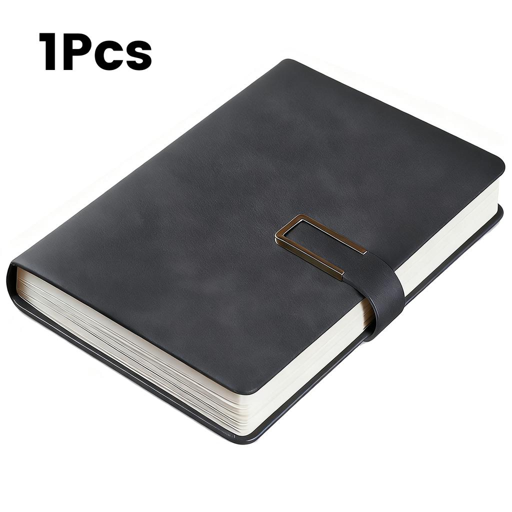 1Pcs Vintage A5 Leatherbound Notebook with Soft Cover and Bookmark Perfect for Business Meetings and University Life