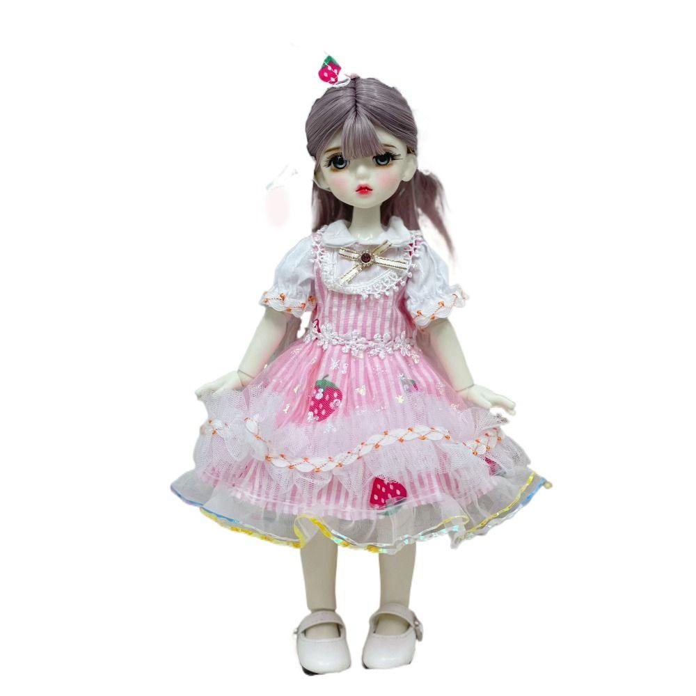 Lorita 1/6 BJD Doll Clothes with Headwear Toy Accessories Fashion Girl Birthday Gift  Children